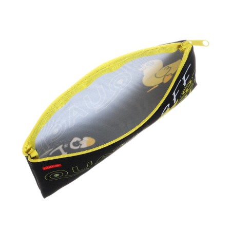 Penal is soft, 1 compartment, 110 x 205 mm, flat, Hatber, Quack Off, Black/Yellow NPK_18212-2
