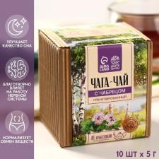 Chaga tea with thyme, strengthening the nervous system, improving the quality of sleep, 50 g.
