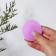 Washing brush "Circle", on suction cup, d = 5.5 cm, lilac color