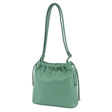 Women's bag B2739-18110, Emerald color, artificial leather, 25x8x23 cm