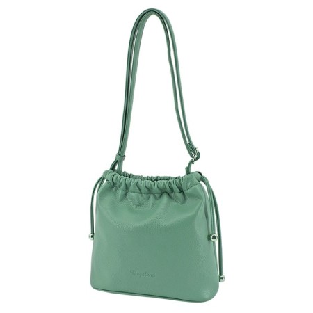 Women's bag B2739-18110, Emerald color, artificial leather, 25x8x23 cm