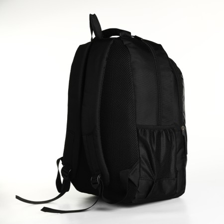 Youth backpack with lightning, 4 pockets, black/gray color-3