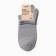 Male socks shortened, gray color, size 25-27 (38-42)