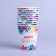 A one -time paper glass "Happy Birthday", 250 ml