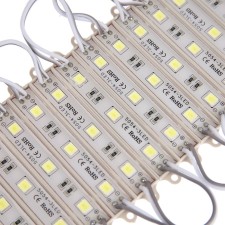 SMD5054 LED module, 1.5 W, 3 LED, 135 lm, IP65, 6500K, 12V, white, set 20 pcs.