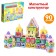 Magnetic designer "Build your home", 90 parts