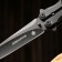 Barrow knife "Hornet" black, steel - 420, handle - steel, 21 cm 7560191