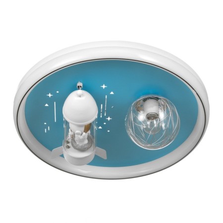 Lamp "Rocket in space" LED 48W E27 White-blue 47x47x15 cm Bayerlux
