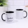 Name mug, sublimation "Drunk", black bottom