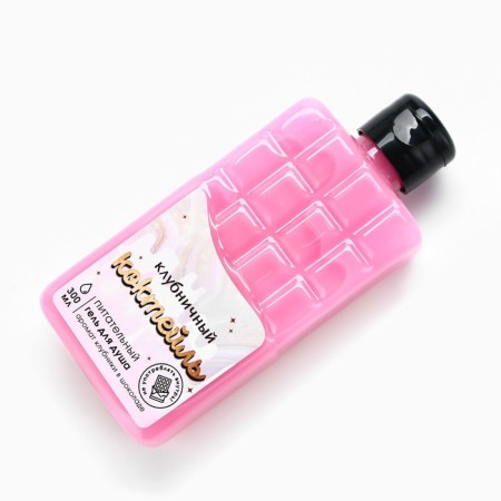 Shower gel, 300 ml, chocolate strawberries aroma, Beauty Fox-2