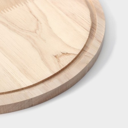 Cutting board Magistro "oak", d = 20 cm, oak-4