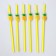 Pineapple cocktail tubes, set, 6 pcs