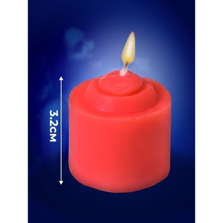 Candle for BDSM "Rose", red, low -temperature wax, 3.2 cm-2