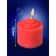 Candle for BDSM "Rose", red, low -temperature wax, 3.2 cm