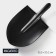 Porcelain dish for feeding Magistro Carbon "Bubble", 35.5 × 20.2 cm, black color