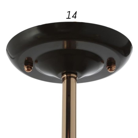 Economic chandelier flowering 3x40W E27, black 60x60x21 cm-4