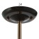 Economic chandelier flowering 3x40W E27, black 60x60x21 cm