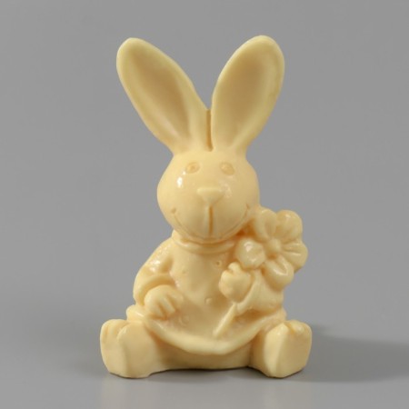 Silicone Mold "Hare with Flower" 3.5x3x5.5 cm mix-6
