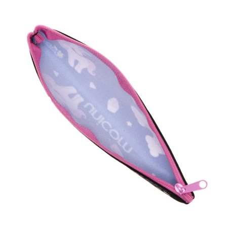Penal soft, 1 department, 75 x 195 mm, flat, PMP 07-20 "Unicorn in diamonds" Black 70401-2
