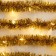 Garland "Mishura" 1 m Rosa, IP20, golden thread, 22 LED, 8 layers, D = 3 cm, glow warm white, CR2032X2