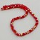 Glass beads, set 72 pcs., Size 1 pc. - 8 mm, red color