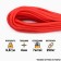 Paracord 550, red, D - 4 mm, 10 m