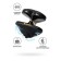Vibrator Mystim Heart os Desire with electrical stimulation, 6.7 cm, silicone, black color