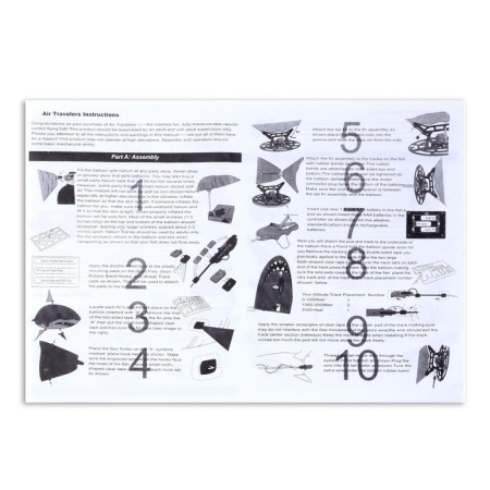 The flying fish "Shark", on the radio control (helium is not included)-4