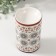 Aroma lamp ceramics "Geometric flowers" 7.2x7.2x11.6 cm