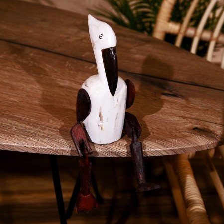 Souvenir "Pelican" hanging paws, wood 25 cm