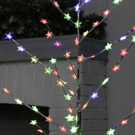 LED bush "Stars" 1.5 m, 84 LED, blinking, 220 V, glow of multi (RG/RB)-4