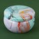 Aromatic candle in the Blue Marble Bank, fragrant spruce cones, 6 x 6 x 4 cm.