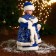 Snow Maiden "In a blue fur coat and hat" moves, 40 cm