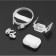 Hoco EW42, TWS headphones, wireless, vacuum, noise reduction, BT 5.3, 40/300 mAh, white