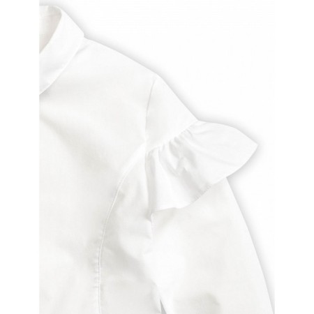 Blouse for girls, height 128 cm, white color-3