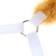 Nylon disin again with a fleece lining, adjustable size, white