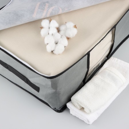 Organizer for storage, coffee for linen with PVC-fat "Home Collection", 43 x 28.5 x 20 cm.-3