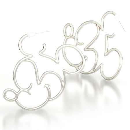 Metal earrings, 3 pairs, jewelry, Minnie Mouse-2