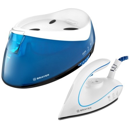 Brayer 4150BR, 2400 watts, ceramic sole, 80 g/min, 1500 ml, blue, blue-9