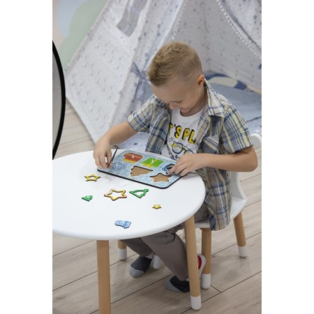 Developing game according to the methodology "Montessori. New Year's figures"-11