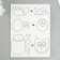 A set of fabric self -adhesive for creativity (UP. 10 pcs.) 15x10 cm, assorted