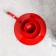 Summer "retro" metal per 1 candle, 10x4 cm, red