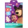 Cardboard color with sparkles, A4, 8 sheets, 8 colors, moped, bilateral, in the folder, 250 g/m², Masha and the bear