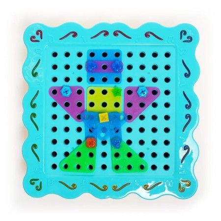 Designer spiral mosaic "Constructs", with an electric screwdriver and backlight, 200 parts-6