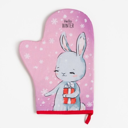 Hello Winter kitchen set, mittens of 20x28 cm, 19x19 cm, 100% HL-1
