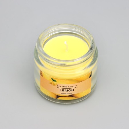 Aromatic candle "Lemon", 5*5cm, 140 g-3