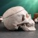 Casket for trifles "Skull" Light Stone, 16x15x22cm