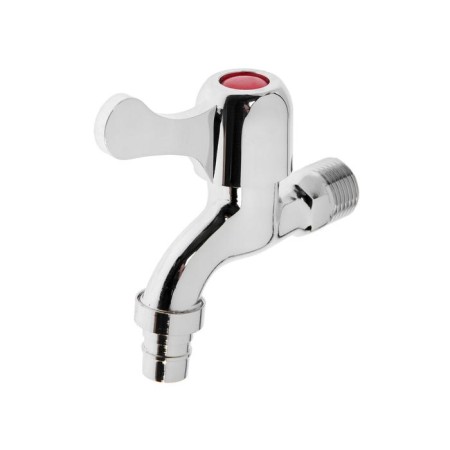Water tap with Zein fitting, 1/2 ", flat handle, zinc, crane-bugs, chromium-1