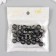 Beads for creativity plastic "Baby" set of 20 g black 1.2x1.2x1 cm