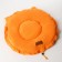 Animal bed lying on a screed with ears, orange color 30-50 cm